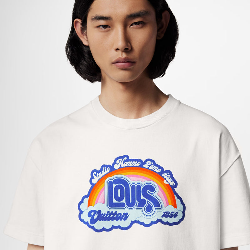 LV レインボープリントTシャツ