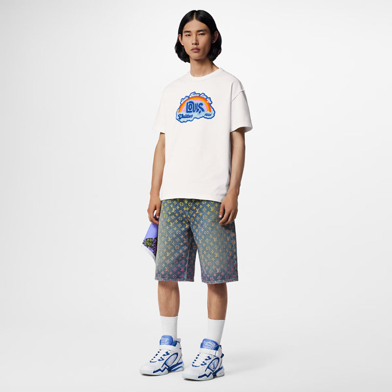 LV レインボープリントTシャツ