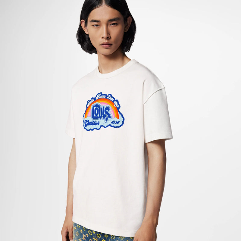 LV レインボープリントTシャツ