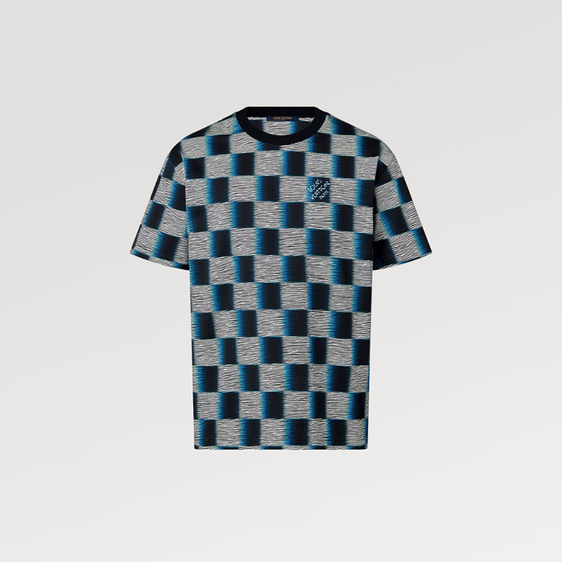 LV ダミエショートスリーブコットンTシャツ