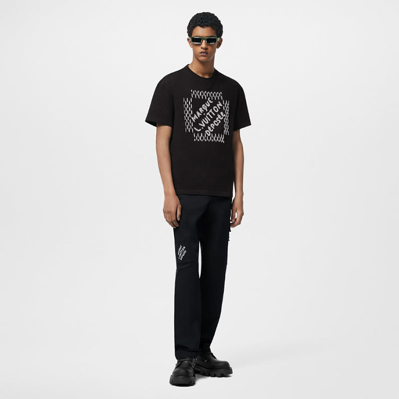 LV エンブロイダードシグネチャーコットンTシャツ