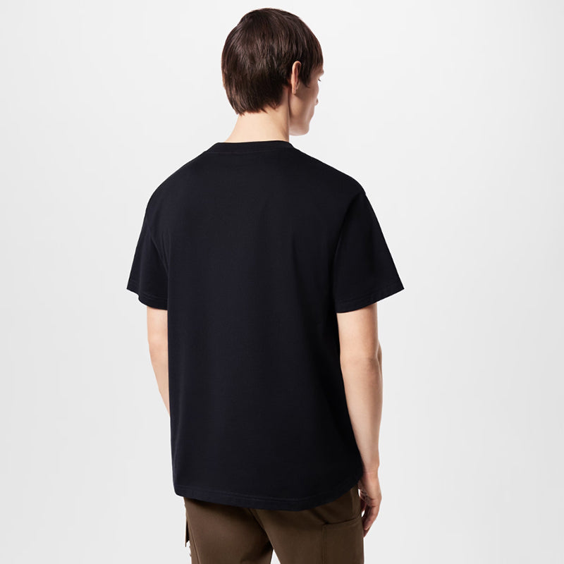 LV 刺繍入りコットンTシャツ