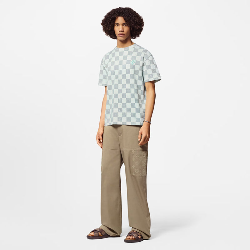 LV プリントコットン半袖Tシャツ