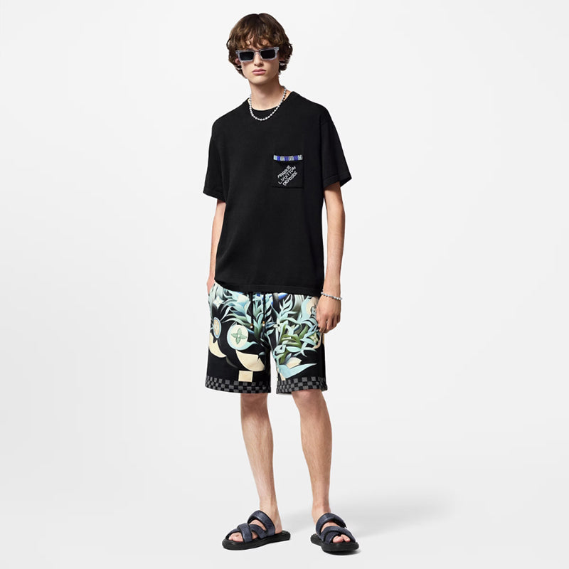 LV エンベリッシュドショートスリーブコットンクルーネック