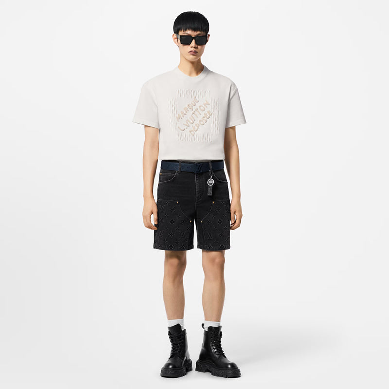 LV エンブロイダードシグネチャーコットンTシャツ