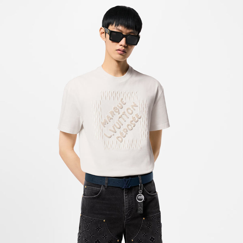 LV エンブロイダードシグネチャーコットンTシャツ