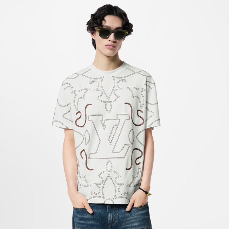 LV エンブロイダードコットンTシャツ