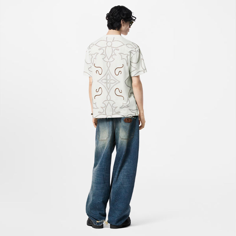 LV エンブロイダードコットンTシャツ