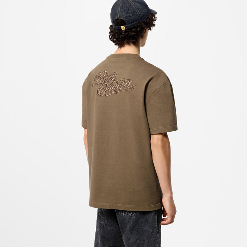 LV エンブロイダードシグネチャーコットンTシャツ