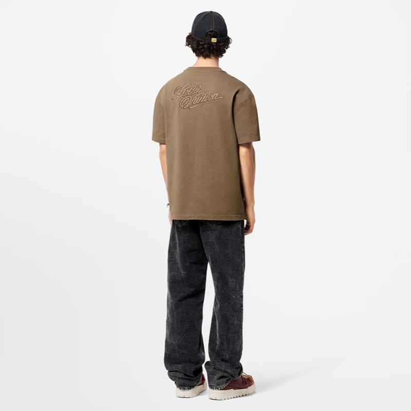 LV エンブロイダードシグネチャーコットンTシャツ