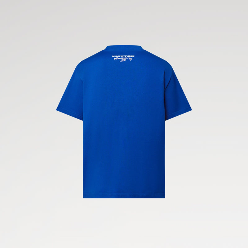 LV ショートスリーブエンブロイダードコットンTシャツ