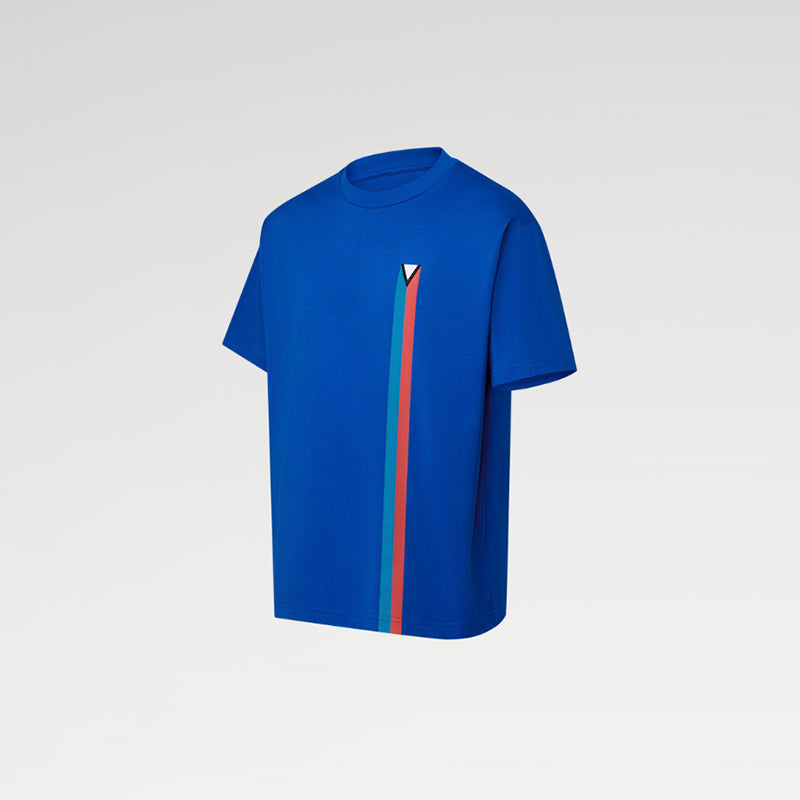 LV ショートスリーブエンブロイダードコットンTシャツ