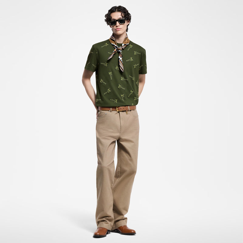 LV ジャカードコットンTシャツ