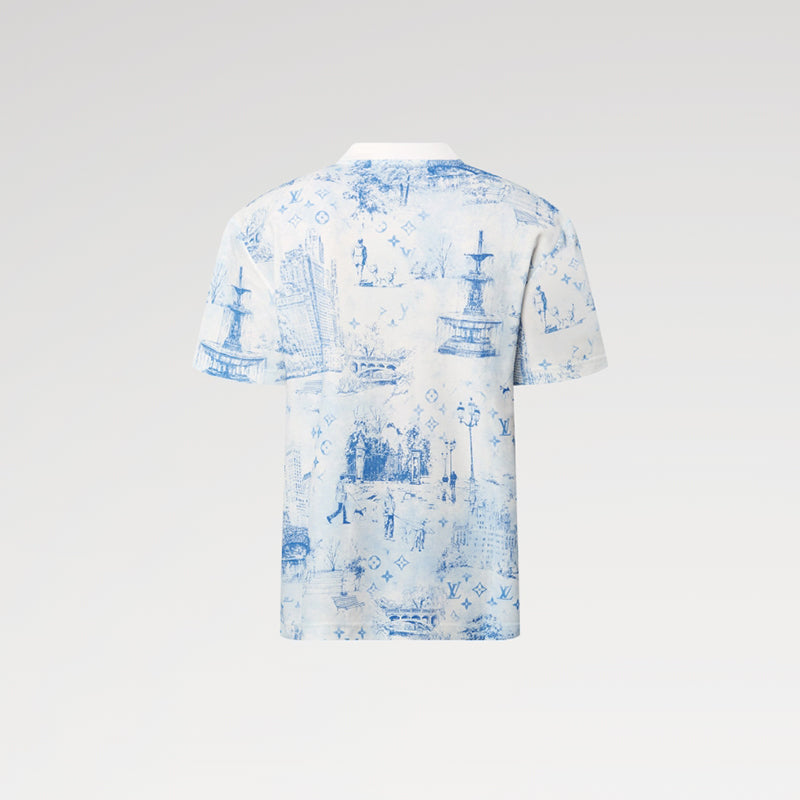 LV プリントコットンピケTシャツ