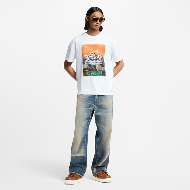 LV エンベリッシュド グラフィックコットンTシャツ