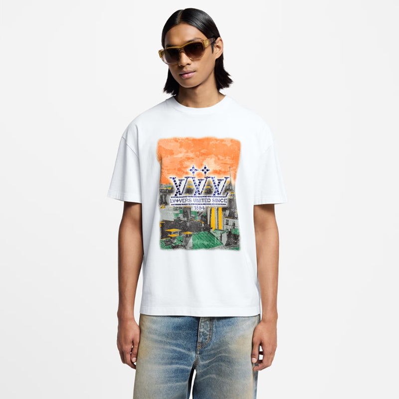 LV エンベリッシュド グラフィックコットンTシャツ