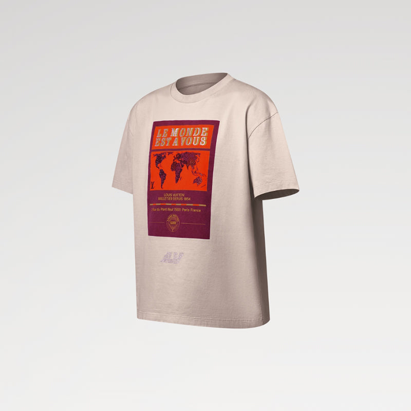 LV エンベリッシュド グラフィックコットンTシャツ