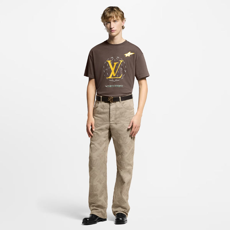 LV ウォッシュドエンベリッシュド コットンTシャツ