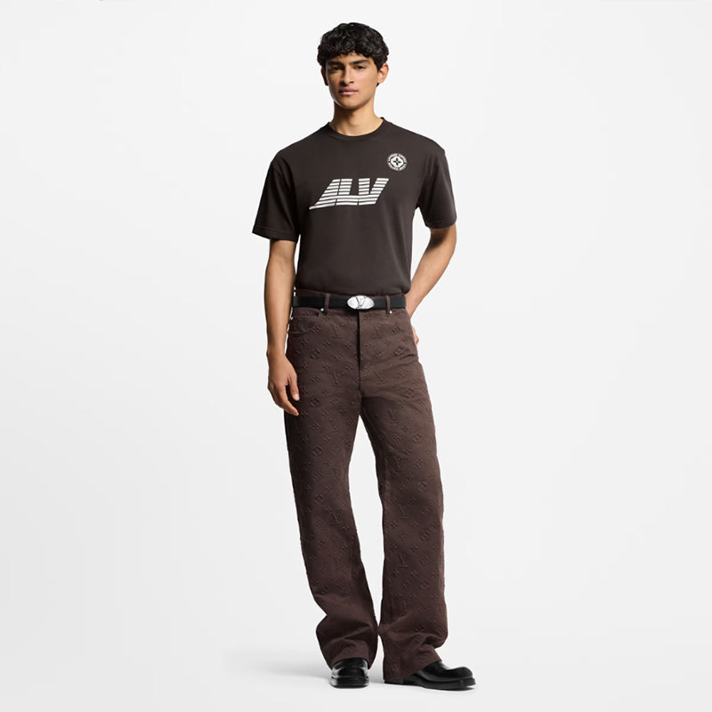 LV ウォッシュドプリンテッド コットンTシャツ