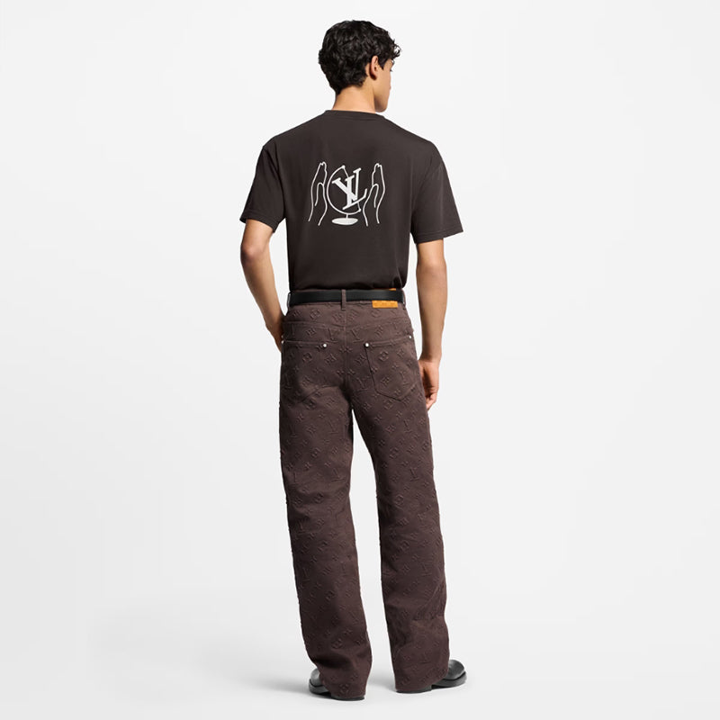 LV ウォッシュドプリンテッド コットンTシャツ