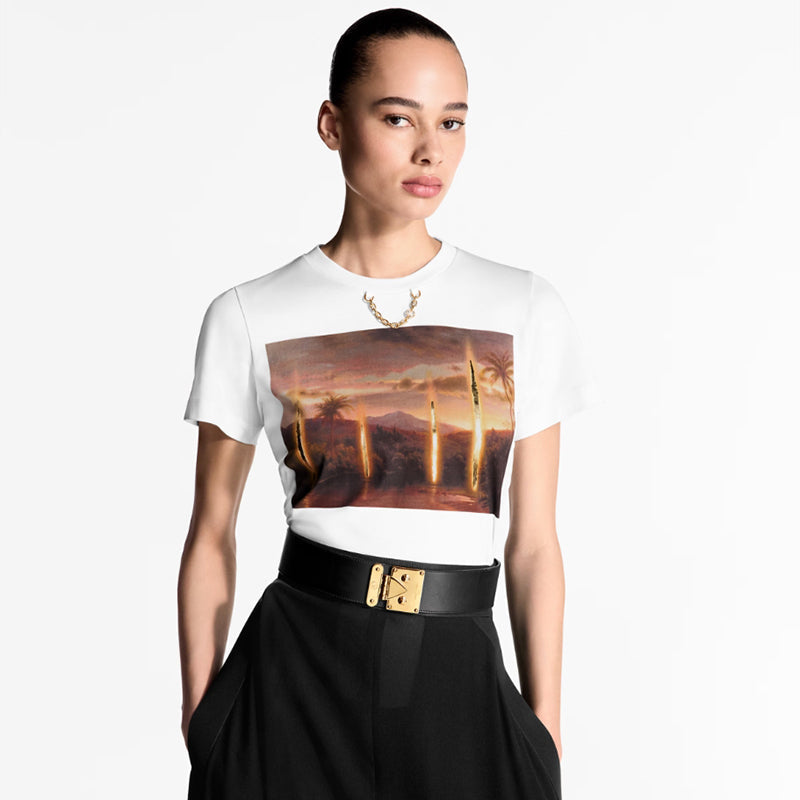 LV x ローラン・グラッソ プリントTシャツ