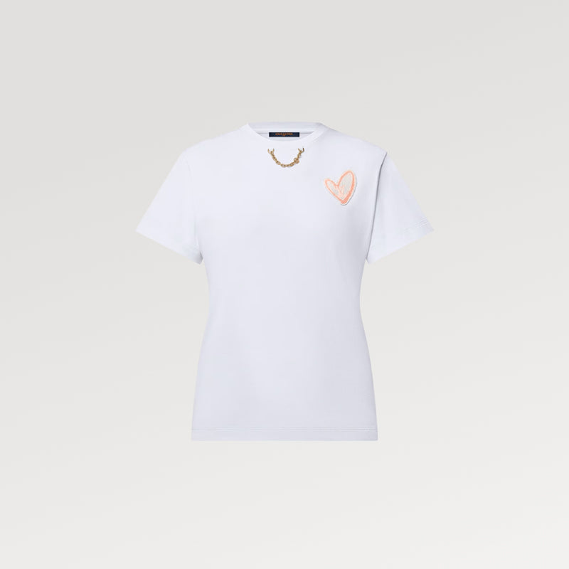 LV ハートパッチ Tシャツ