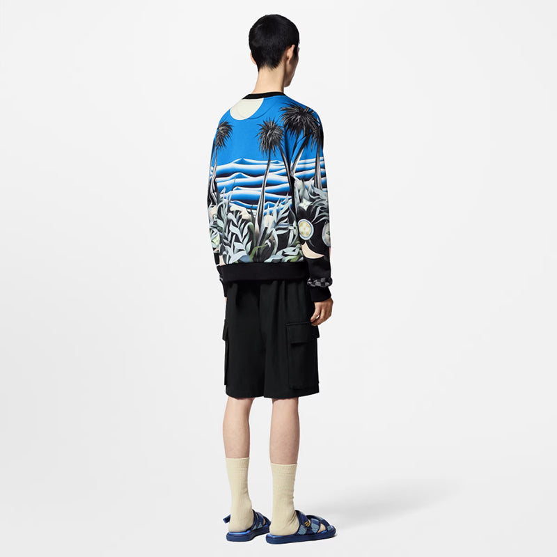 LV プリントテクニカルコットンスウェットシャツ