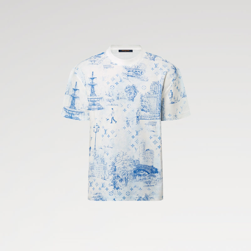 LV プリントコットンピケTシャツ