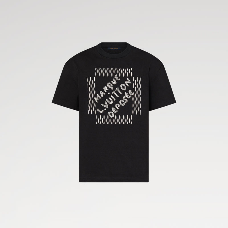 LV エンブロイダードシグネチャーコットンTシャツ