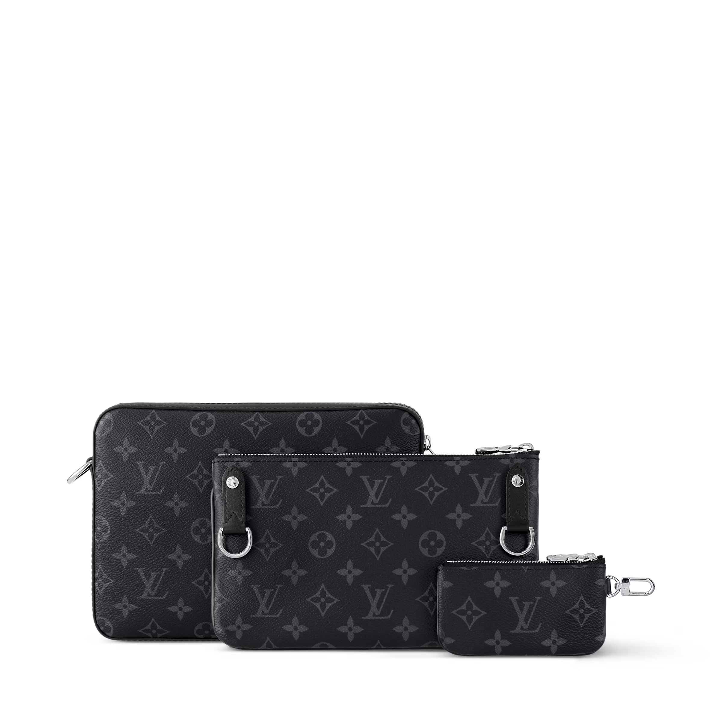 【期間限定特価】LV トリオ・メッセンジャー モノグラム・エクリプス