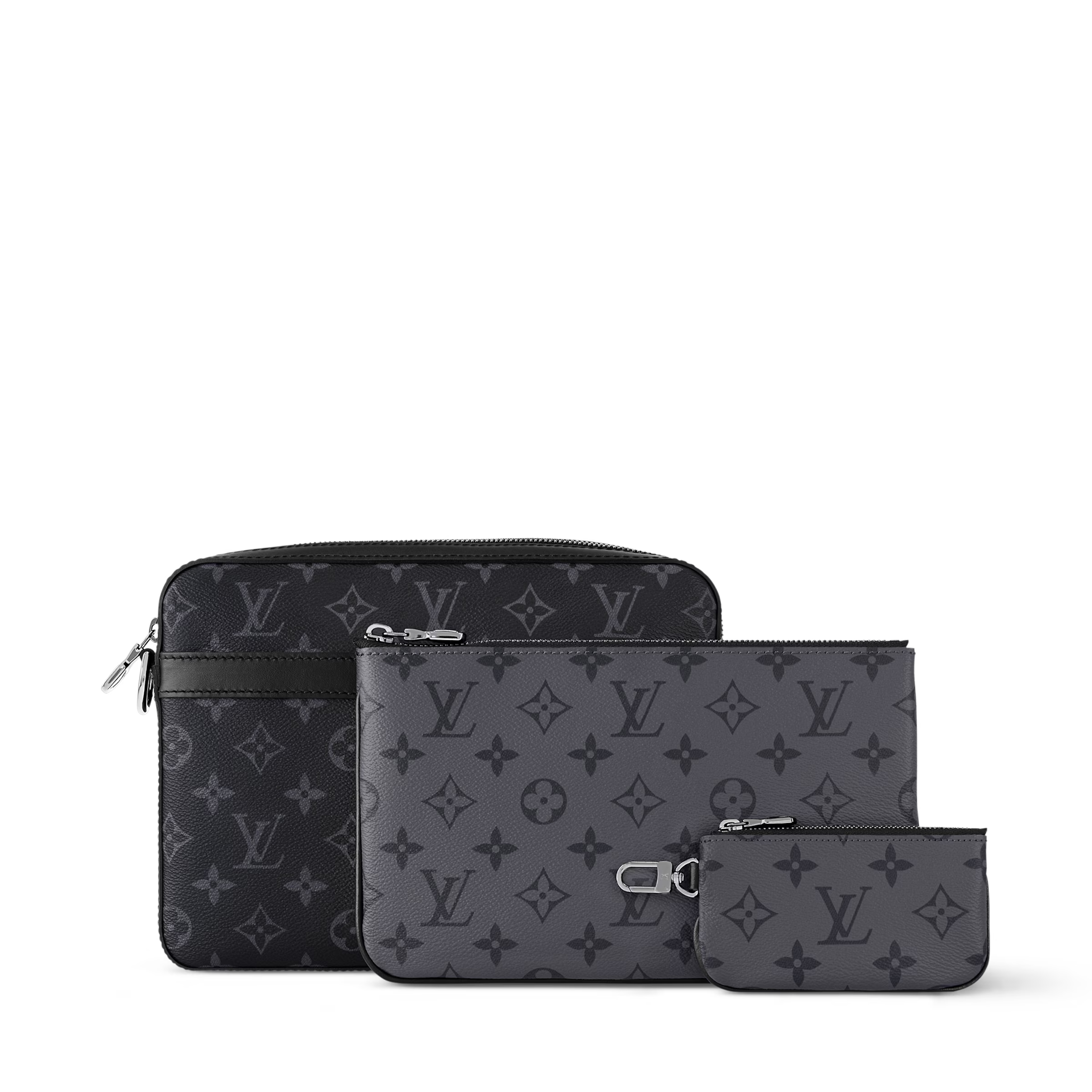 【期間限定特価】LV トリオ・メッセンジャー モノグラム・エクリプス