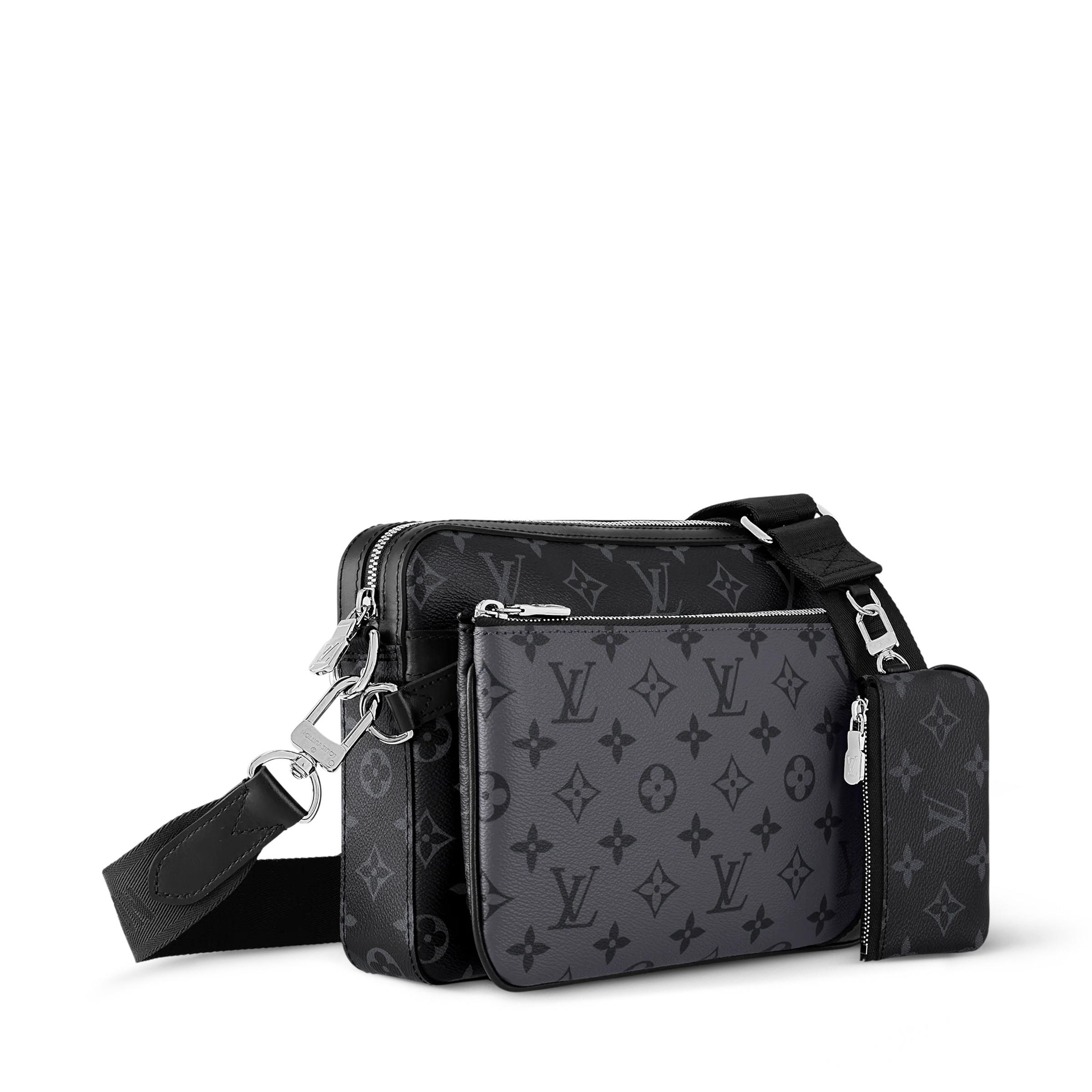 【期間限定特価】LV トリオ・メッセンジャー モノグラム・エクリプス
