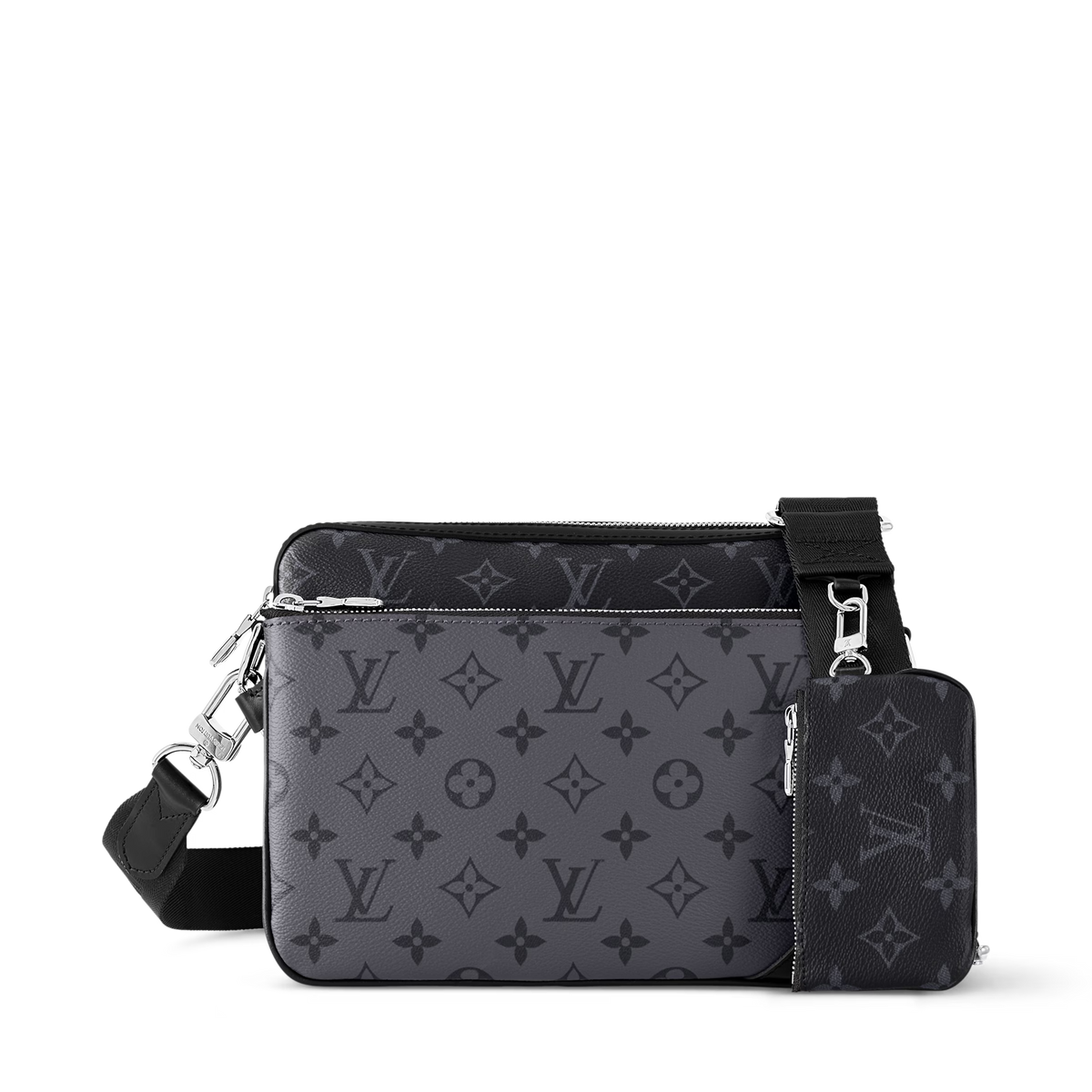 【期間限定特価】LV トリオ・メッセンジャー モノグラム・エクリプス